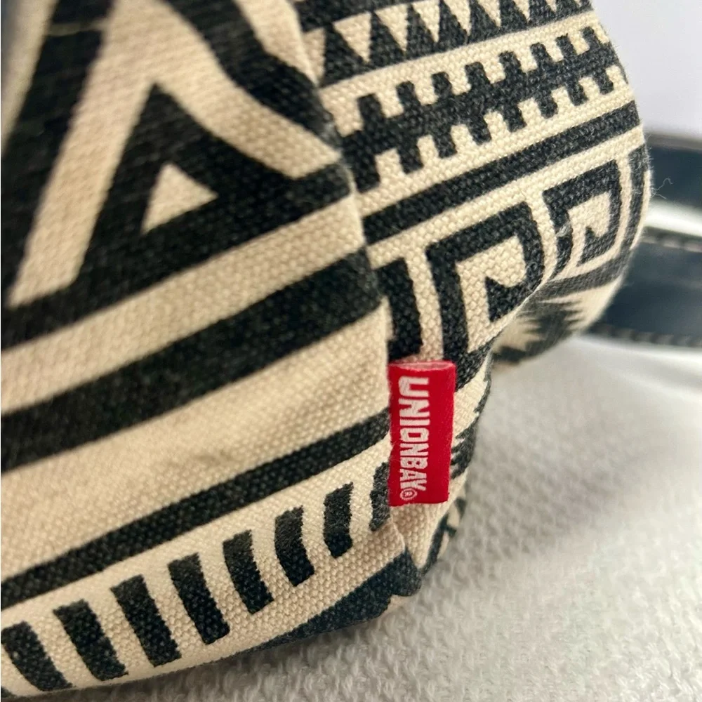 UNIONBAY Black and Cream Patterned Backpack